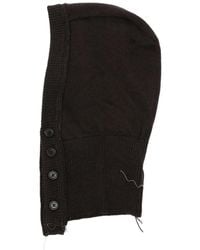 Camiel Fortgens - Button-Fastening Knitted Hood - Lyst