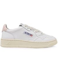 Autry - Medalist Low Perforated-Toe Leather Sneakers - Lyst