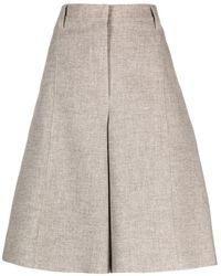 Brunello Cucinelli - Wide-leg Bermuda Shorts - Lyst