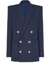 Balmain - Grain De Poudre Blazer - Lyst