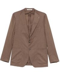 Tagliatore - Buttoned Single-Breasted Blazer - Lyst
