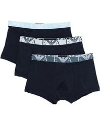 Emporio Armani - Monogram-Logo Briefs (Set Of Three) - Lyst