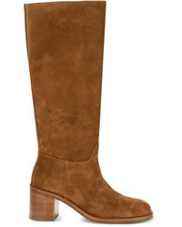 Stuart Weitzman - Finn 60mm ブロックヒール スエードブーツ - Lyst