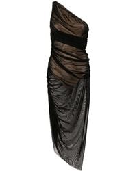 Norma Kamali - Diana One-shoulder Midi Dress - Women's - Nylon/spandex/elastane - Lyst