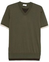 Paolo Pecora - V-Neck Layered Polo Shirt - Lyst