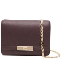 Elisabetta Franchi - Logo-Plaque Chain Shoulder Bag - Lyst