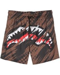 Sprayground - Logo-Print Drawstring Swim Shorts - Lyst