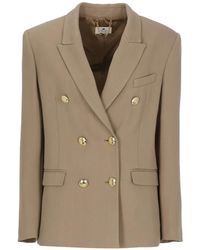 Elisabetta Franchi - Double-Breasted Blazer - Lyst