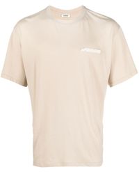 Sandro - T-Shirt mit Logo-Applikation - Lyst