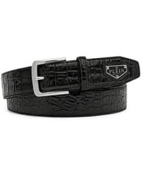 Philipp Plein - Triangel Cocco Leren Riem - Lyst