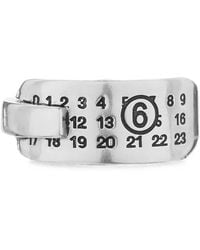 MM6 by Maison Margiela - Numeric-Logo Engraved Ring - Lyst