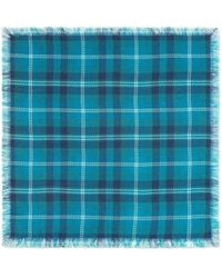 Eric Bompard - Checked Fringed Scarf - Lyst