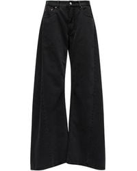 MM6 by Maison Margiela - Drapierte Five-Pocket-Jeans - Lyst
