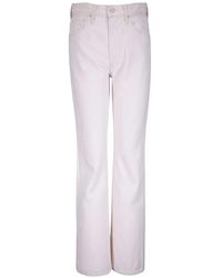Mother - The Scooter Skimp Frayed-Hem Jeans - Lyst