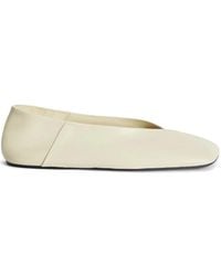 Jil Sander - Leather Ballerina Shoes - Lyst