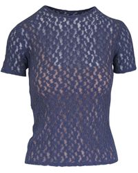 Vince - Lace T-Shirt - Lyst
