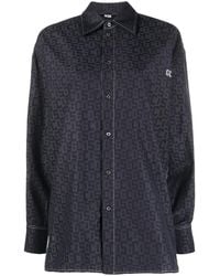 Gcds - Logo-Print Cotton Shirt - Lyst