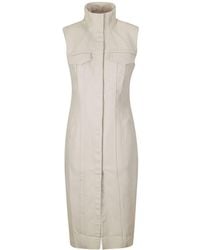 Marques'Almeida - High-Neck Denim Dress - Lyst