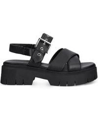 HUGO - Buckle-Strap Sandals - Lyst