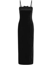 Posse - Quincy Velvet Midi Dress - Lyst