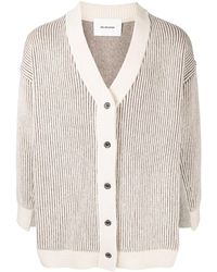 Rito Structure - Ribbed-knit V-neck Cardigan - Lyst