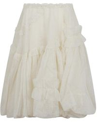 Ermanno Scervino - Jupe À Volants - Lyst