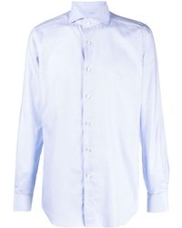 Xacus - Cutaway-collar Organic Cotton Shirt - Lyst