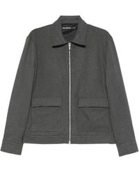 KARL LAGERFELD - Zip-Up Shirt Jacket - Lyst