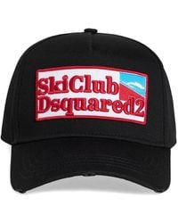DSquared² - Logo-Patch Cotton Baseball Cap - Lyst