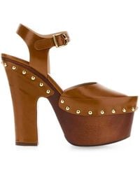 Chloé - Meret Stud-Embellished Pumps - Lyst