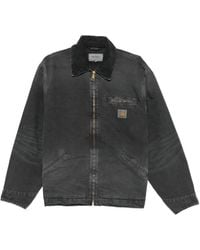 Carhartt - Og Detroit Logo-Patch Zip-Up Cotton Jacket - Lyst