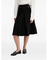 HUGO - Tweed Midi-Rok Met A-Lijn - Lyst