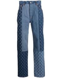 Marine Serre - Regenerated Slim-Fit-Jeans - Lyst