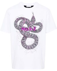Just Cavalli - Camiseta con estampado de serpiente - Lyst