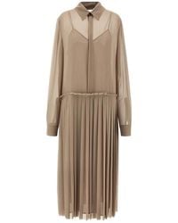 Ami Paris - 'Pleated Midi' Dress - Lyst