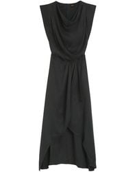 BOSS - Wrap-Skirt Midi Dress - Lyst