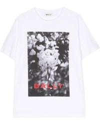 Bally - T-Shirt mit Foto-Print - Lyst