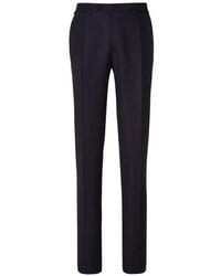 Canali - Pressed-Crease Trousers - Lyst