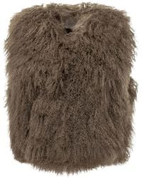 Martha Louis - Mongolian-Fur Gilet - Lyst