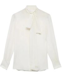 7 For All Mankind - Chemise À Col Lavallière - Lyst
