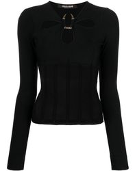 Roberto Cavalli - Cut-out Knit Top - Lyst