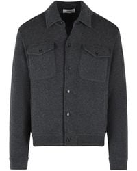 Lardini - Knitted Button-Up Jacket - Lyst