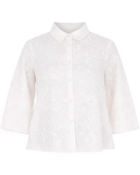 Marella - Overhemd Met Bloemenprint - Lyst