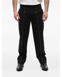 Neil Barrett - Contrast-Stitch Slim-Fit Trousers - Lyst