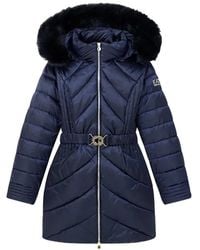 EA7 - Belted Trim Coat - Lyst