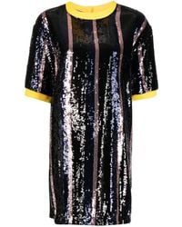 Plan C - T-Shirt Mit Pailletten - Lyst