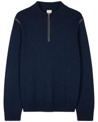 Paul Smith - Half-Zip Merino Wool Sweater - Lyst