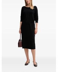 GAUDI - Tie-Waist Midi Dress - Lyst