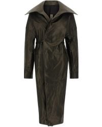 Rick Owens - 'dracucollar Belted' Coat - Lyst