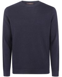 Zanone - Waffle-Knit Round-Neck Sweater - Lyst